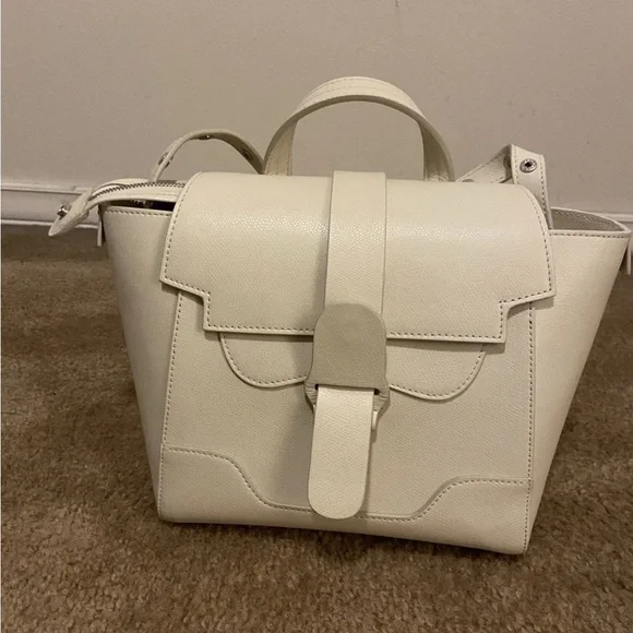 Senreve Midi Maestra Pebbled leather 4 way convertible handbag